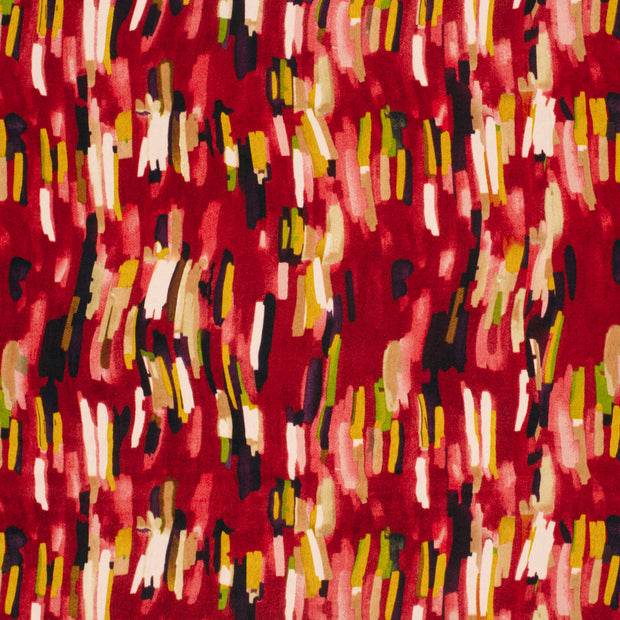 Satin Velvet fabrik Dunkelrot 
