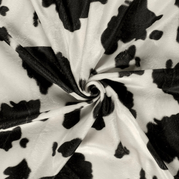 Velours fabric Off White printed 