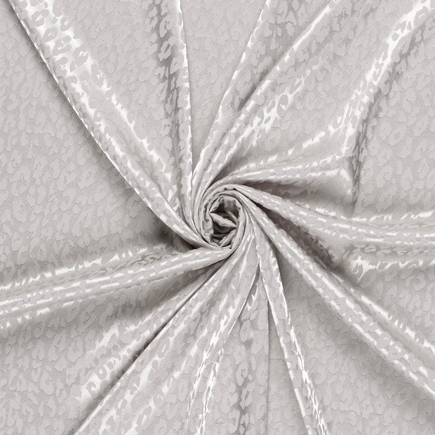 Satin Jacquard fabric Light Grey 
