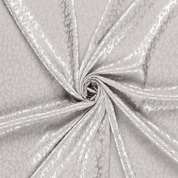 Satin Jacquard tissu Gris clair 