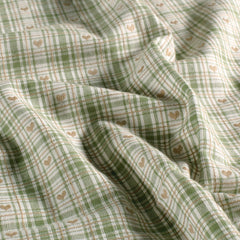 yarn dyed Checks Green