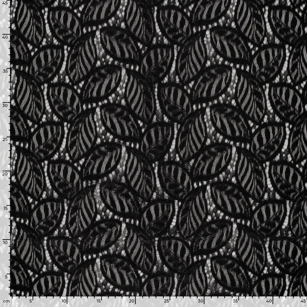Chenille fabrik Uni Schwarz