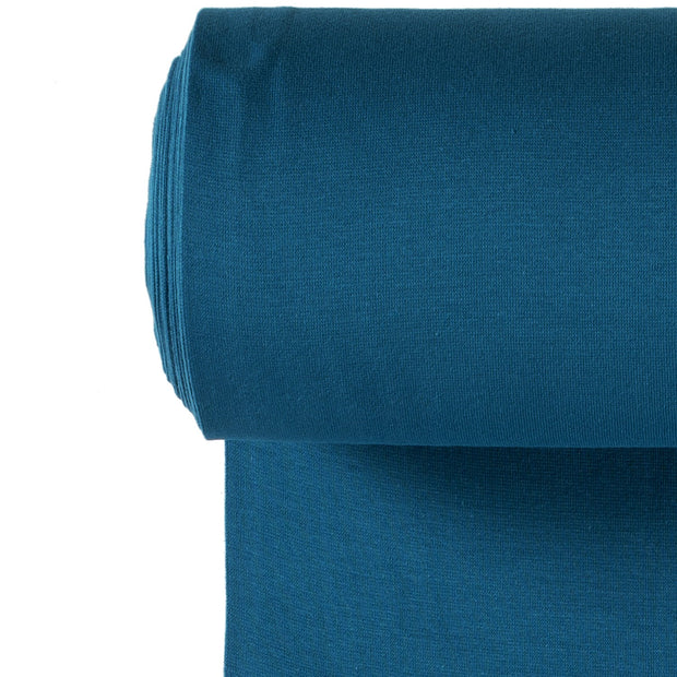 Bündchen fabrik Uni Pfauenblau
