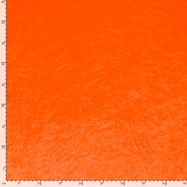 Velours fabric Unicolour Orange
