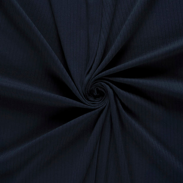 Rib Jersey tissu Bleu Marine 