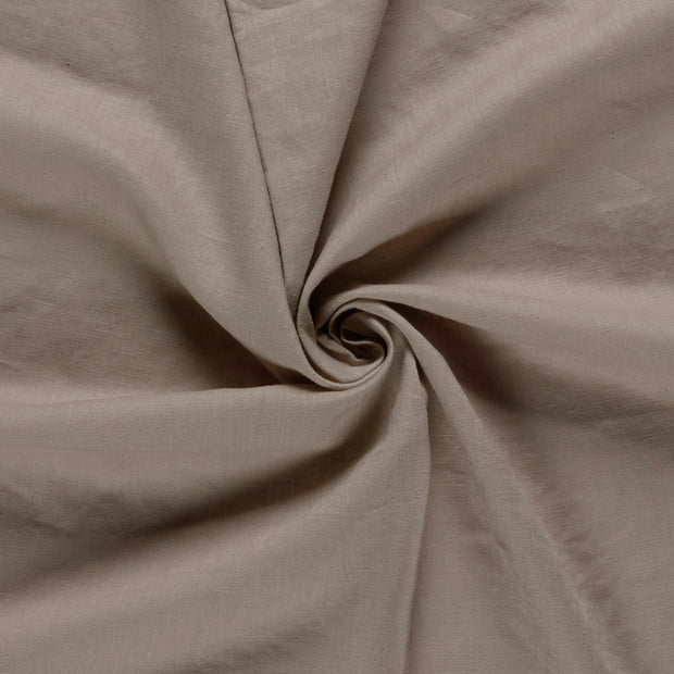 Leinen fabrik Taupe Grau 