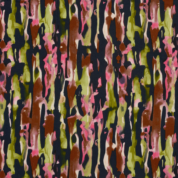 Viscose Vortex Jersey tissu Fuchsia mat 