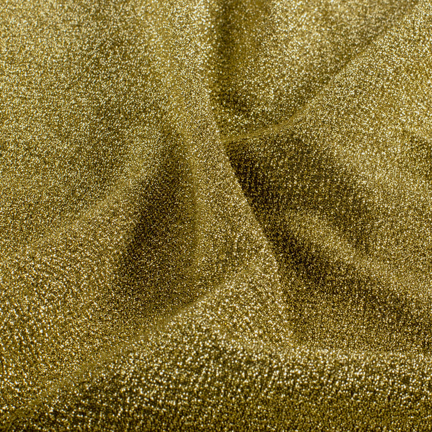 Jersey de Polyester tissu Unicolore Doré