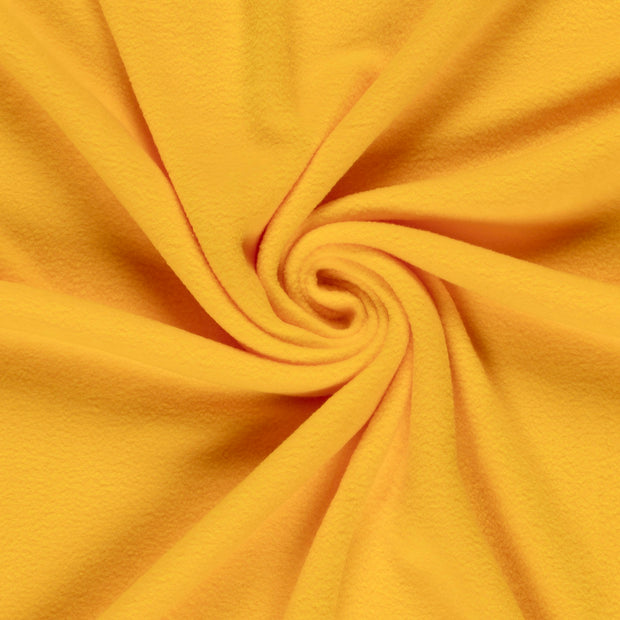 Polaire tissu Ocre brossé 
