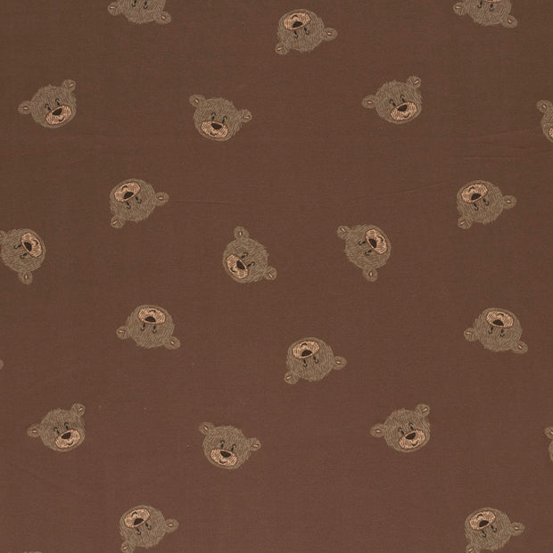 French Terry fabric Brique matte 