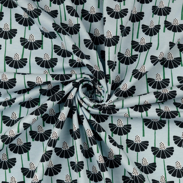 Organic Jersey fabrik Blau 