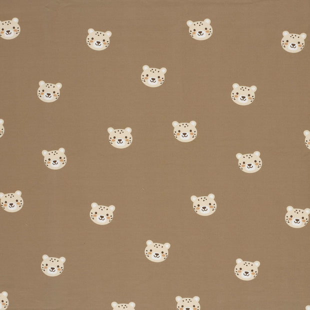 French Terry fabric Beige matte 