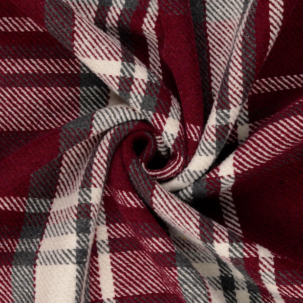 Tweed fabric Bordeaux 