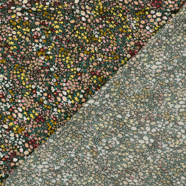 Viscosa Poplin tela Flores estampado 