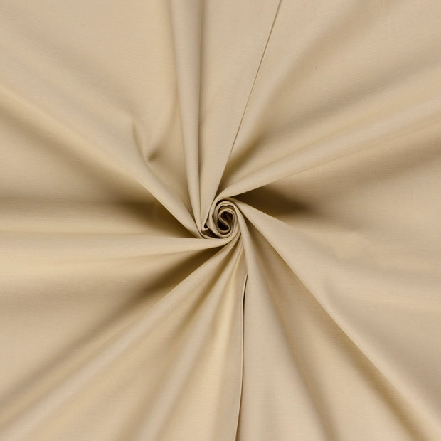 Cotton Satin fabric Beige 