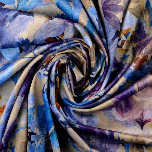 Velvet fabric Cobalt 