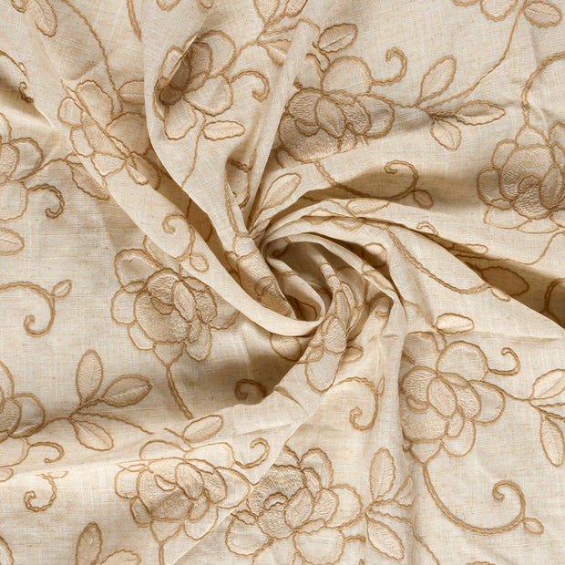  fabric Off White embroidered 