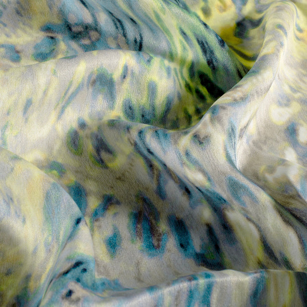 Satin Velvet fabrik Abstrakt Indigoblau