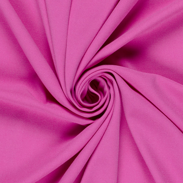 Moss Crêpe fabrik Uni Fuchsia