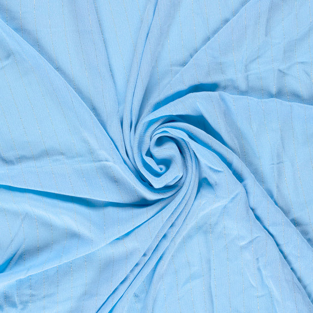 Crepe fabric Baby Blue Lurex 
