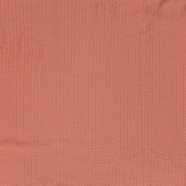 Rib Jacquard stof Koraal getextureerd 