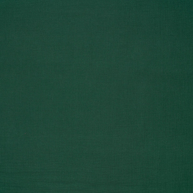 Muslin fabric Dark Green matte 
