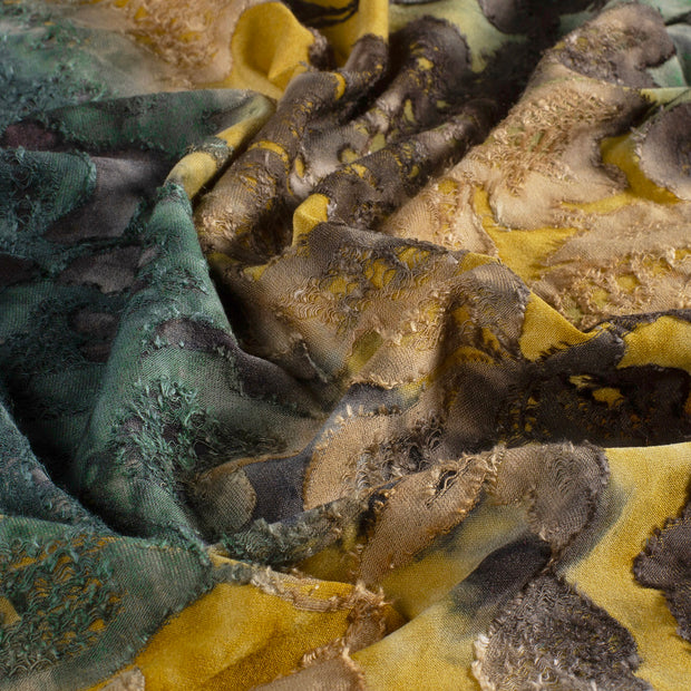 Jacquard stof Bloemen 