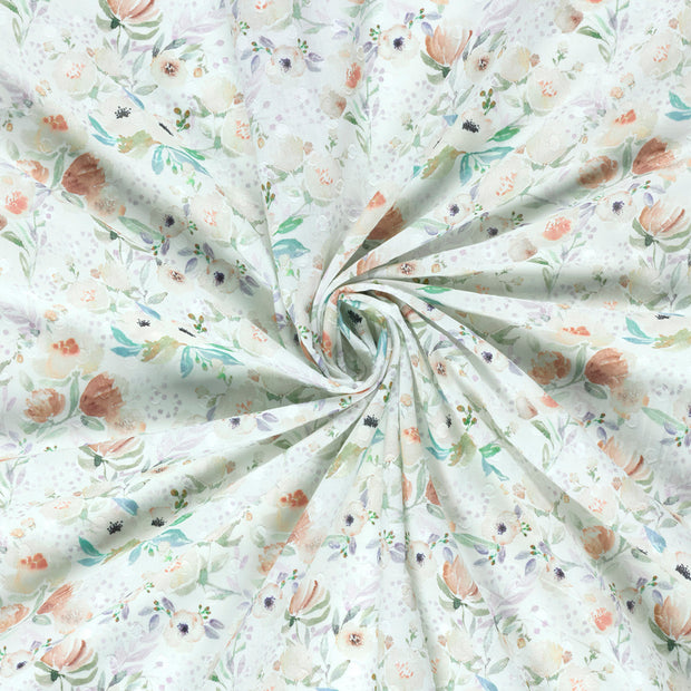  fabric Beige digital printed 