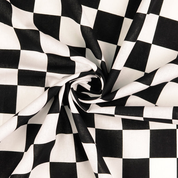  fabric Black printed 