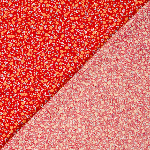 Popeline de Viscose tissu fleurs imprimé 