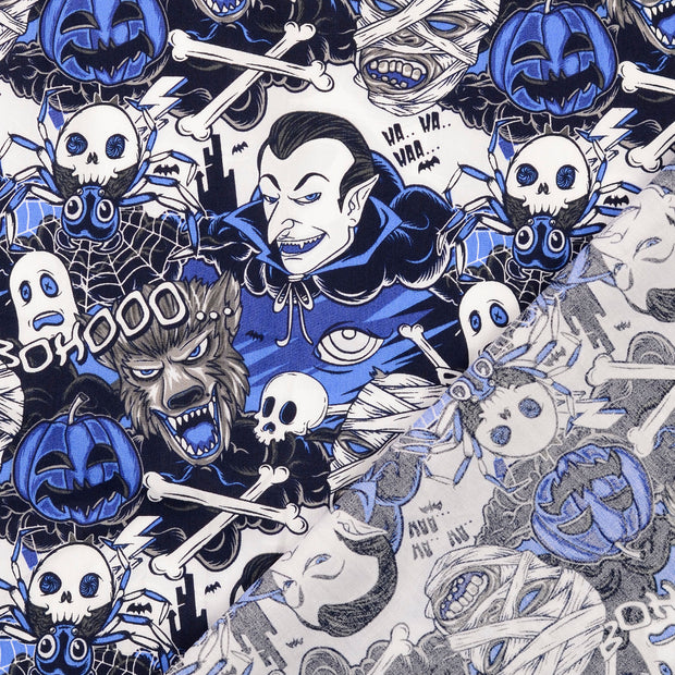  fabric Skulls printed 