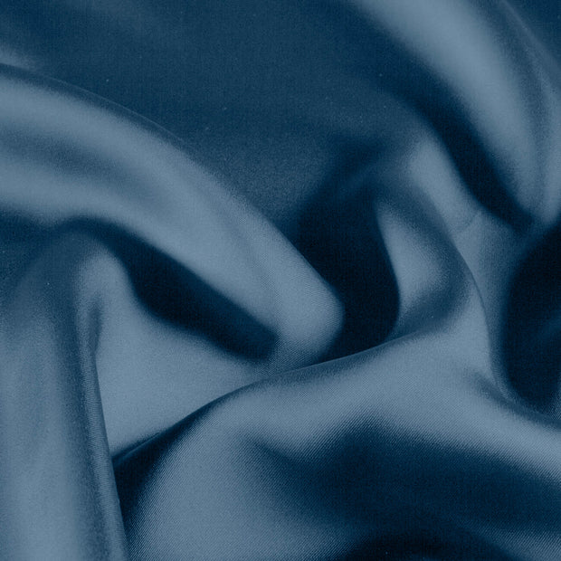 Satin fabrik Uni Blau
