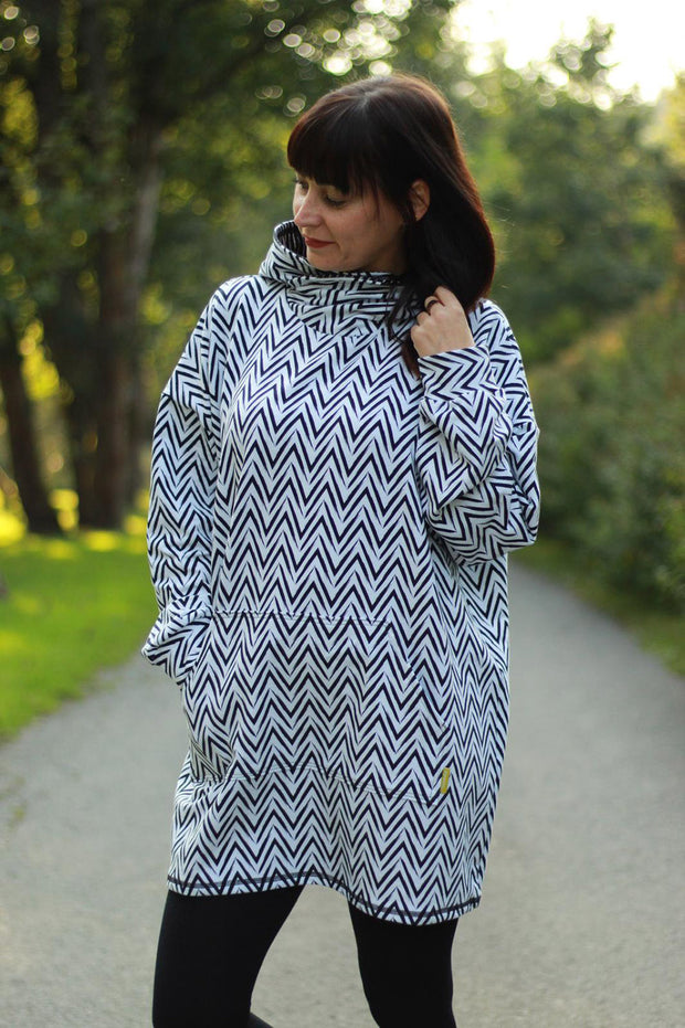 French Terry tissu Abstrait impression numérique brossée 