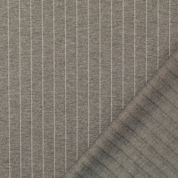 Punta di Roma fabric Grey yarn dyed 