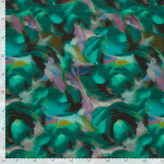 Punta di Roma fabric Abstract Turquoise