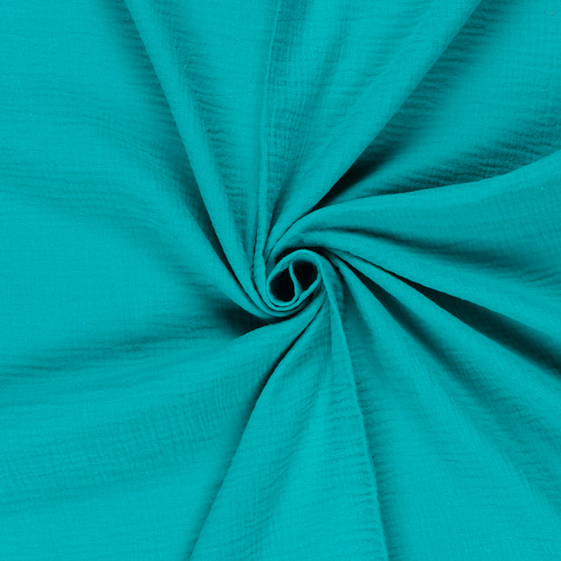 Muslin fabric Turquoise 