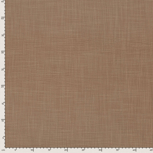 Muslin fabric Unicolour Camel