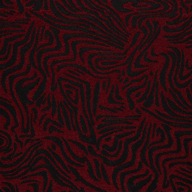 Jacquard fabric Dark Red slightly shiny 