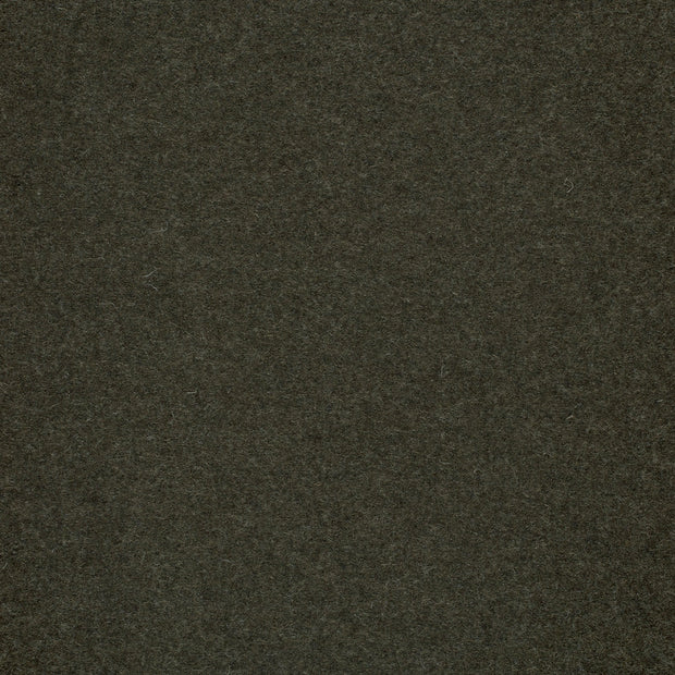 Wool Boucle fabric Khaki Green matte 