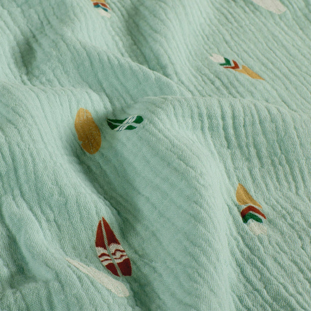 Mousseline stof Zomer Babyblauw