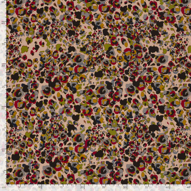 Viscose Vortex Jerséis tela Abstracto Camel