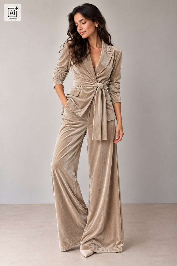 Supersoft Velvet fabric Unicolour Camel