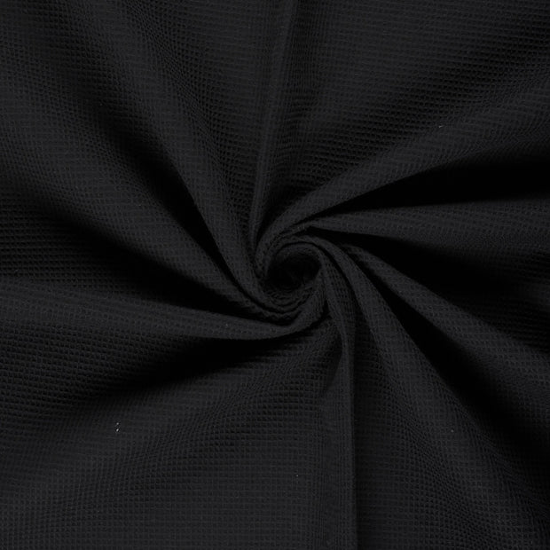 Piqué tipo gofre tela Negro 
