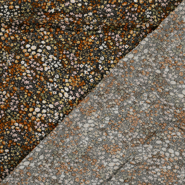 Viscosa Poplin tela Flores estampado 