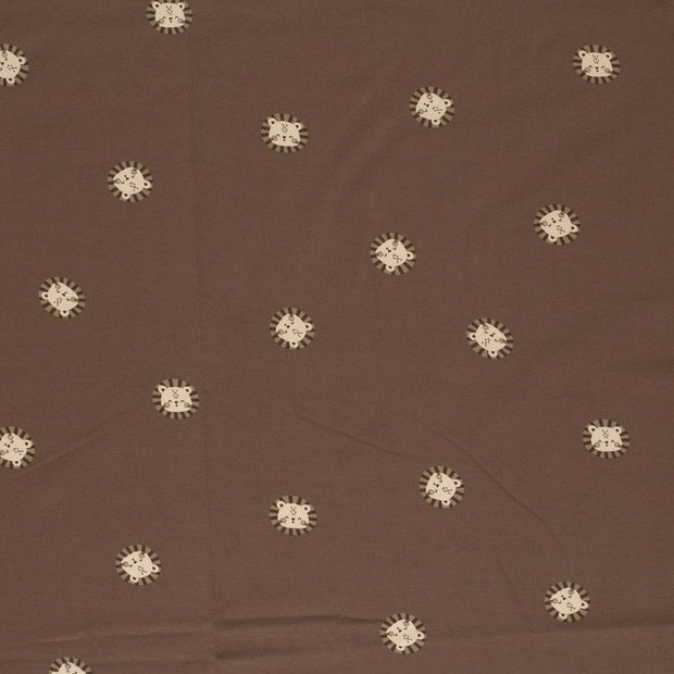 Jersey tissu Brique doux 
