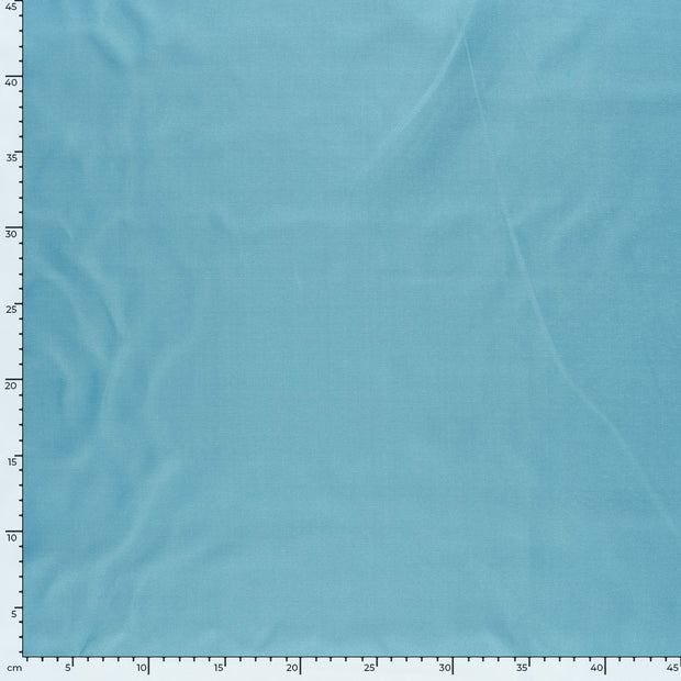 Satin fabrik Uni Hellblau
