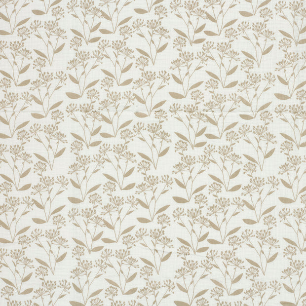 Muslin fabric Off White matte 
