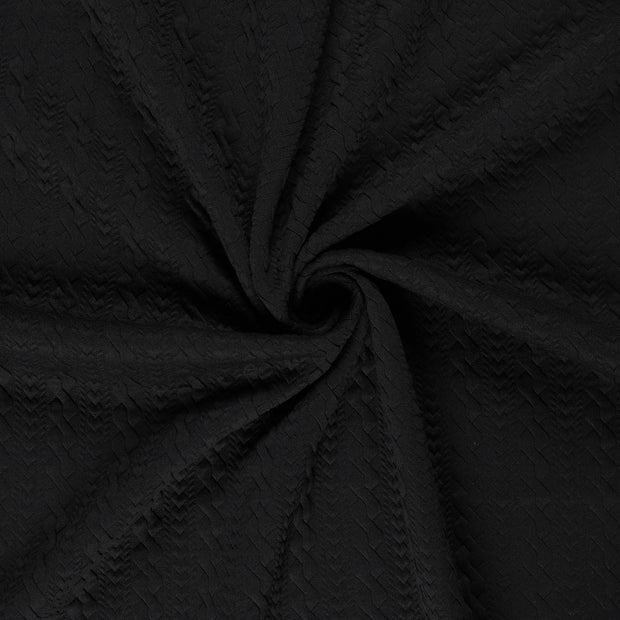 Heavy Knit stof Zwart 