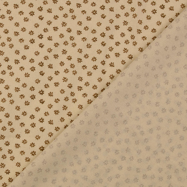 Cretonne fabric Beige 