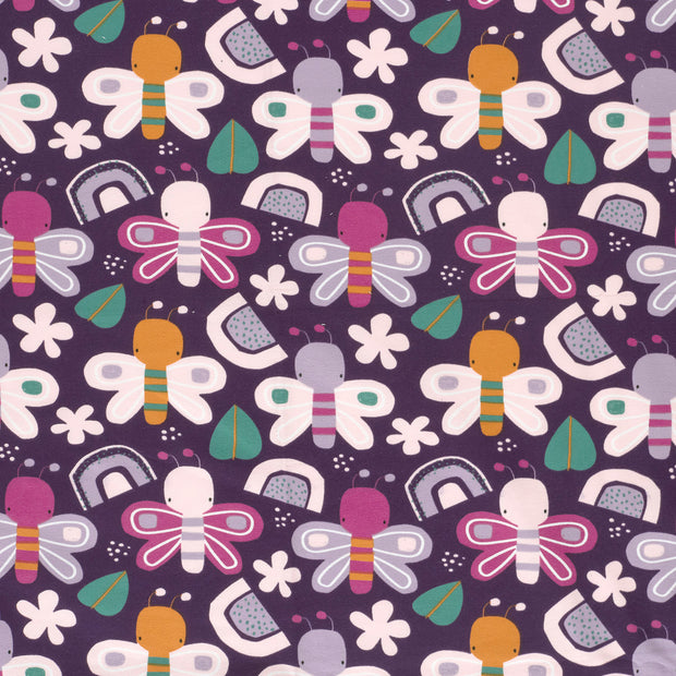 French Terry fabric Purple 
